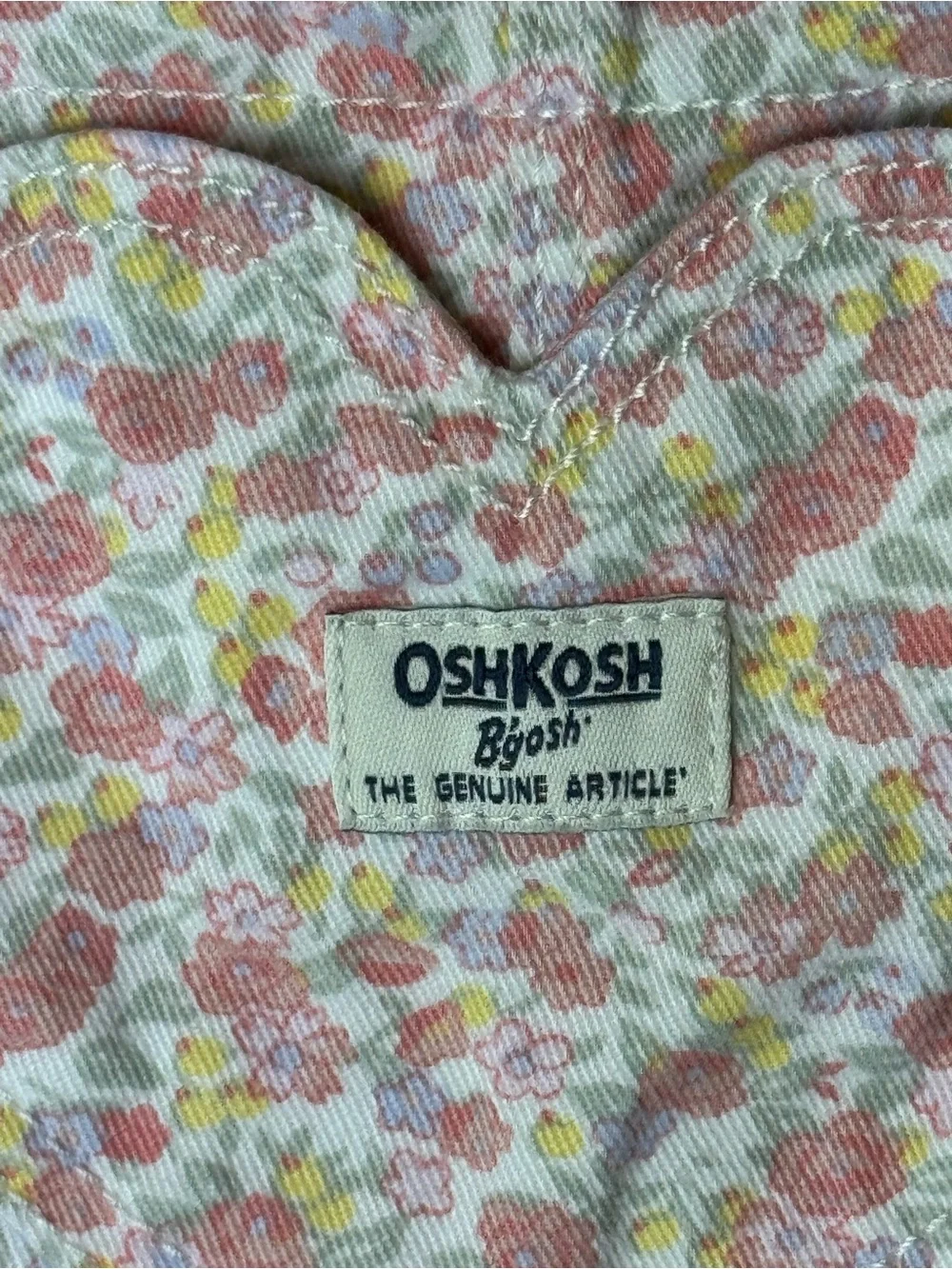 OshKosh B'gosh Pastel Pink Floral Overall Dress